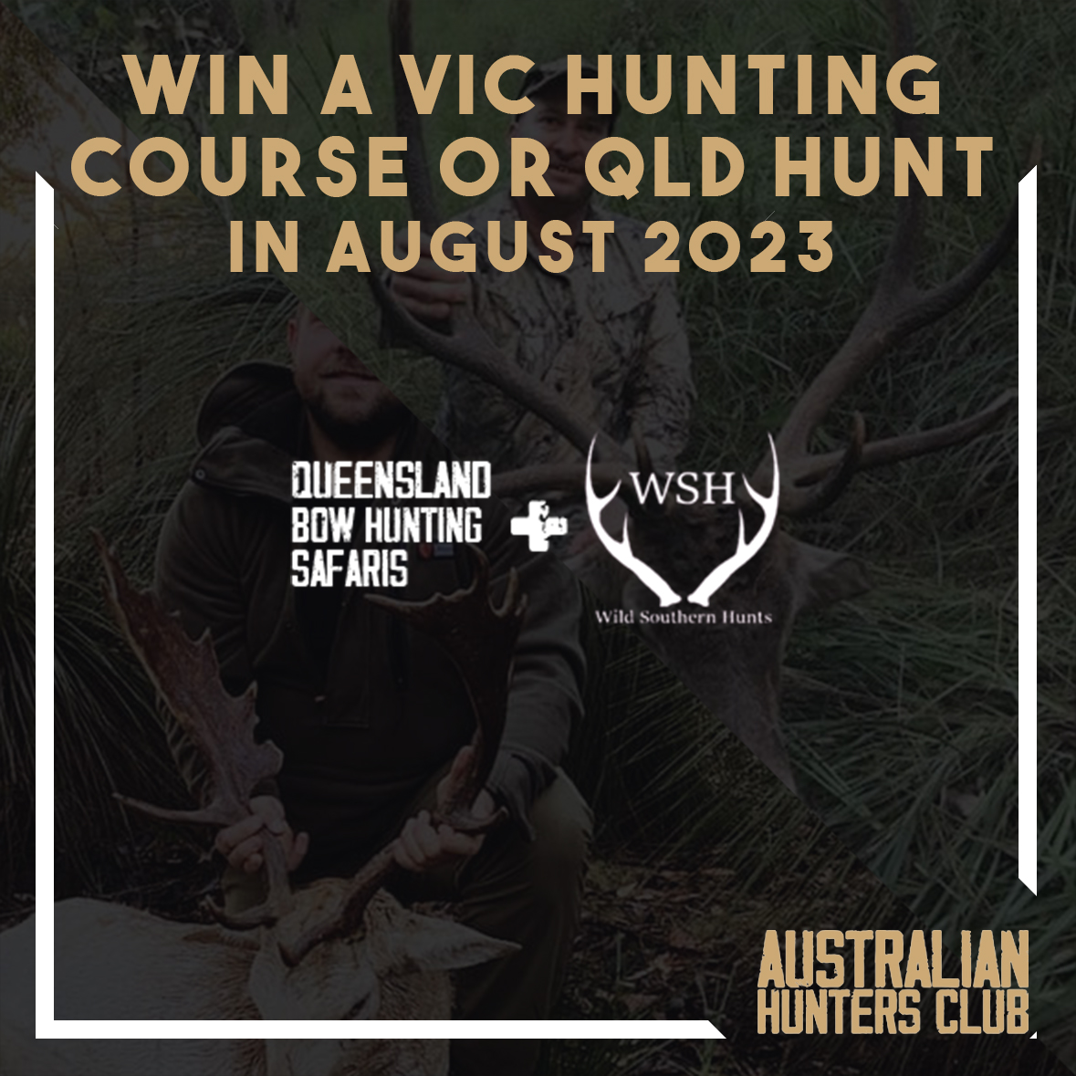 Win a VIC deer hunting course or QLD deer hunt! Hunting Trips Australia