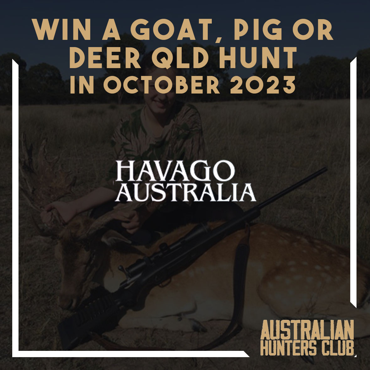 Win your choice of a pig, goat or deer hunt in QLD Hunting Trips Australia